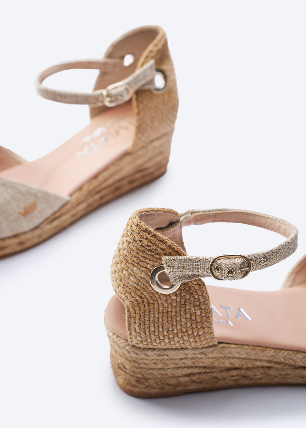 Pubol Premium Fabrics Canvas Espadrille Wedges