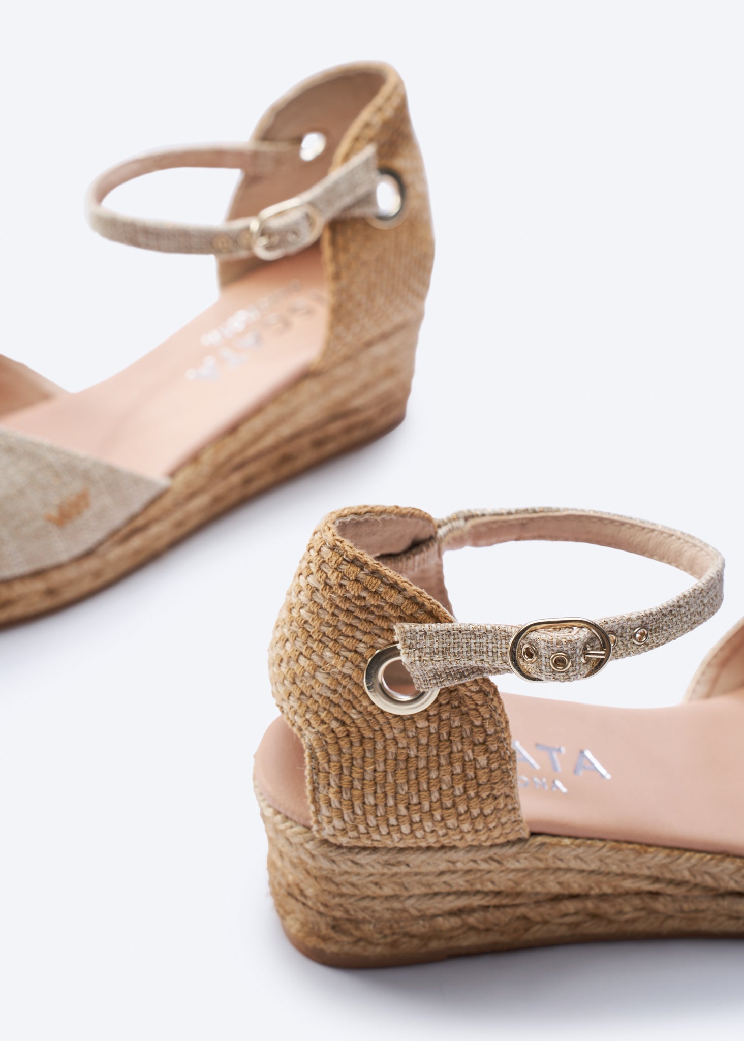 Pubol Premium Fabrics Canvas Espadrille Wedges