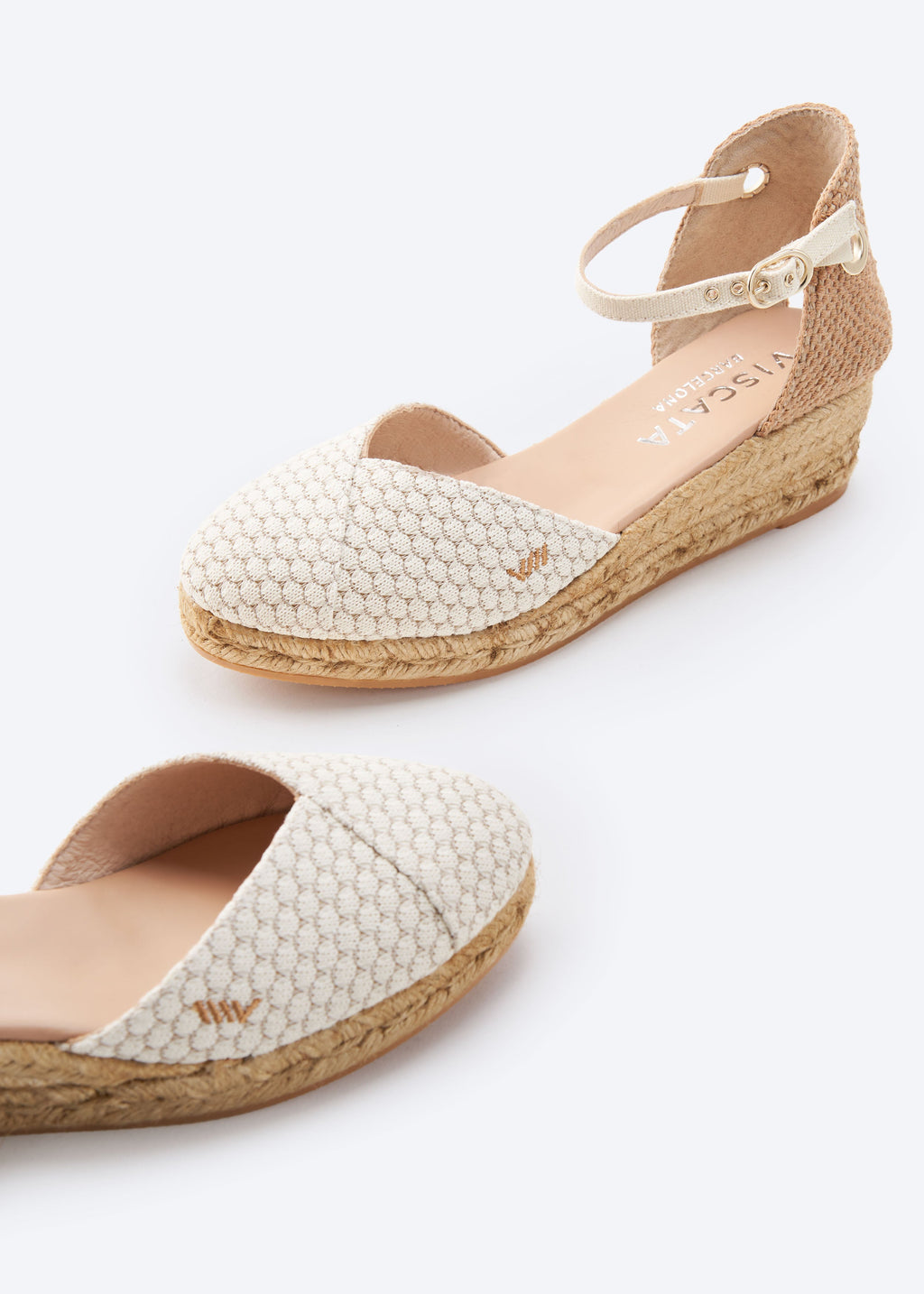 Pubol Premium Fabrics Canvas Espadrille Wedges