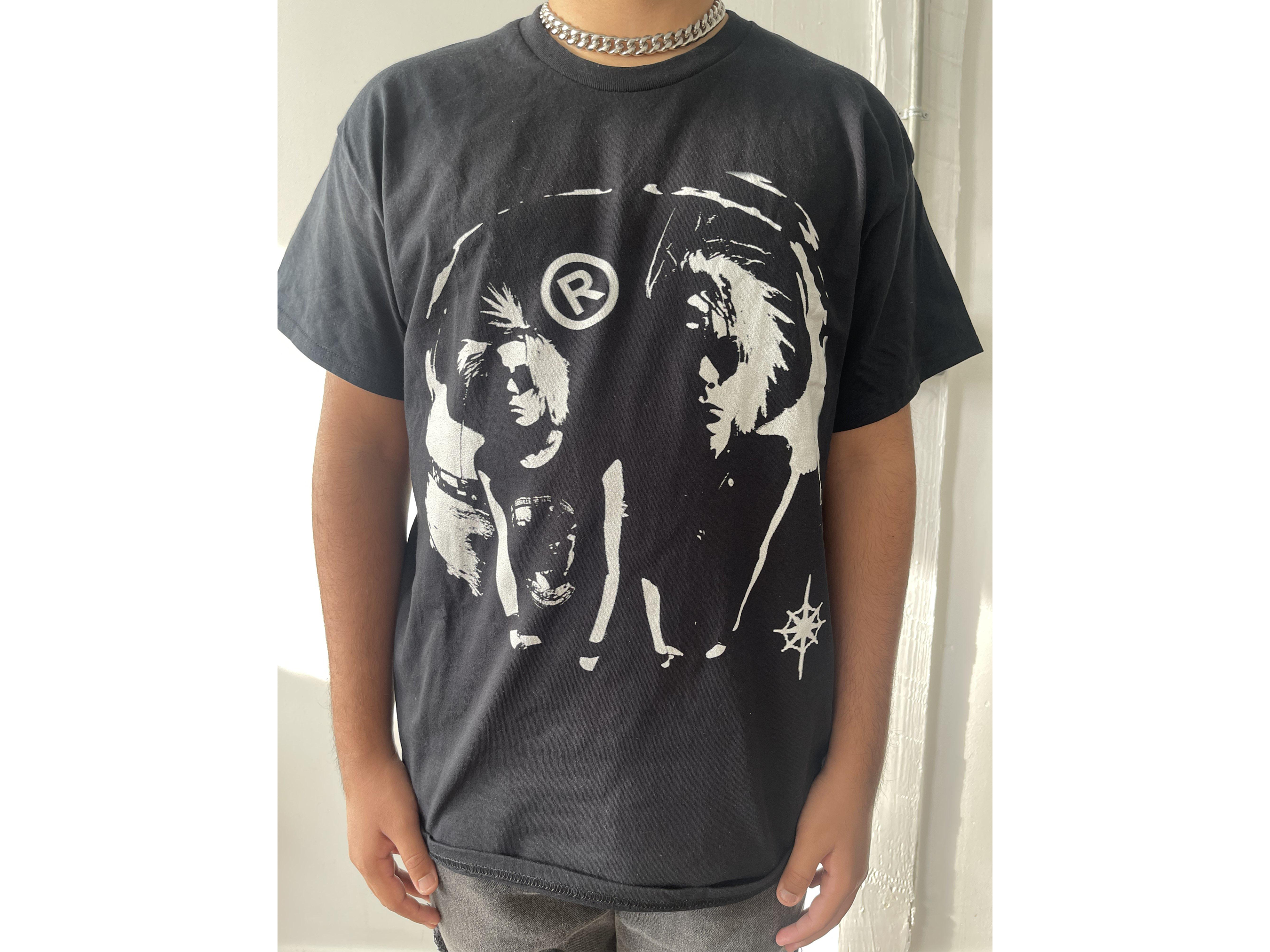 Black Opium Punk Rock Graphic Streetwear Crewneck Cotton T-Shirt - Image 3