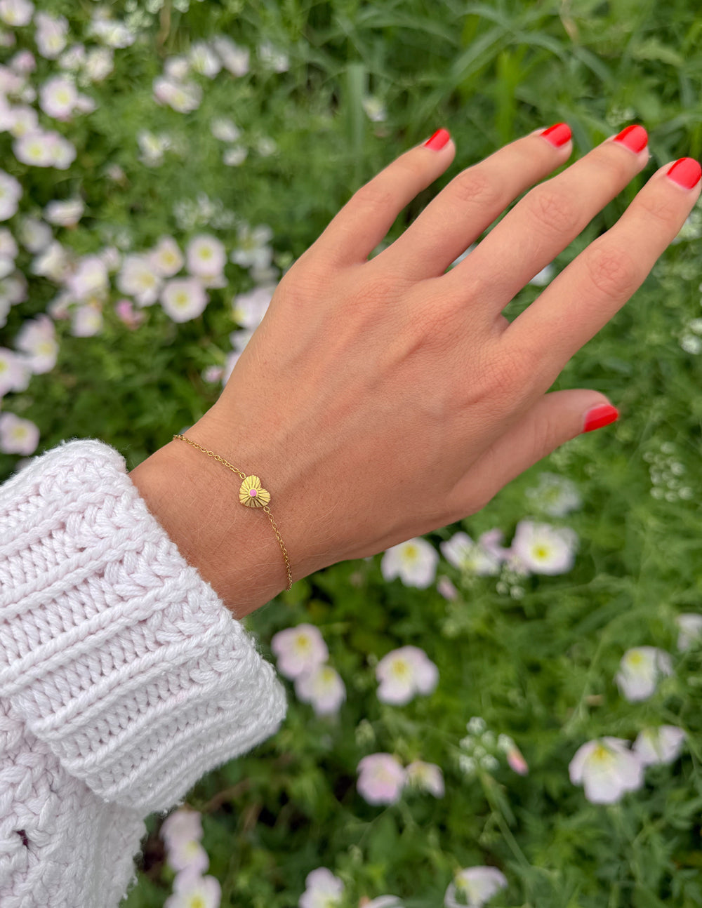 Pure in Heart Link Bracelet: Inspirational Adjustable Wrist Jewelry