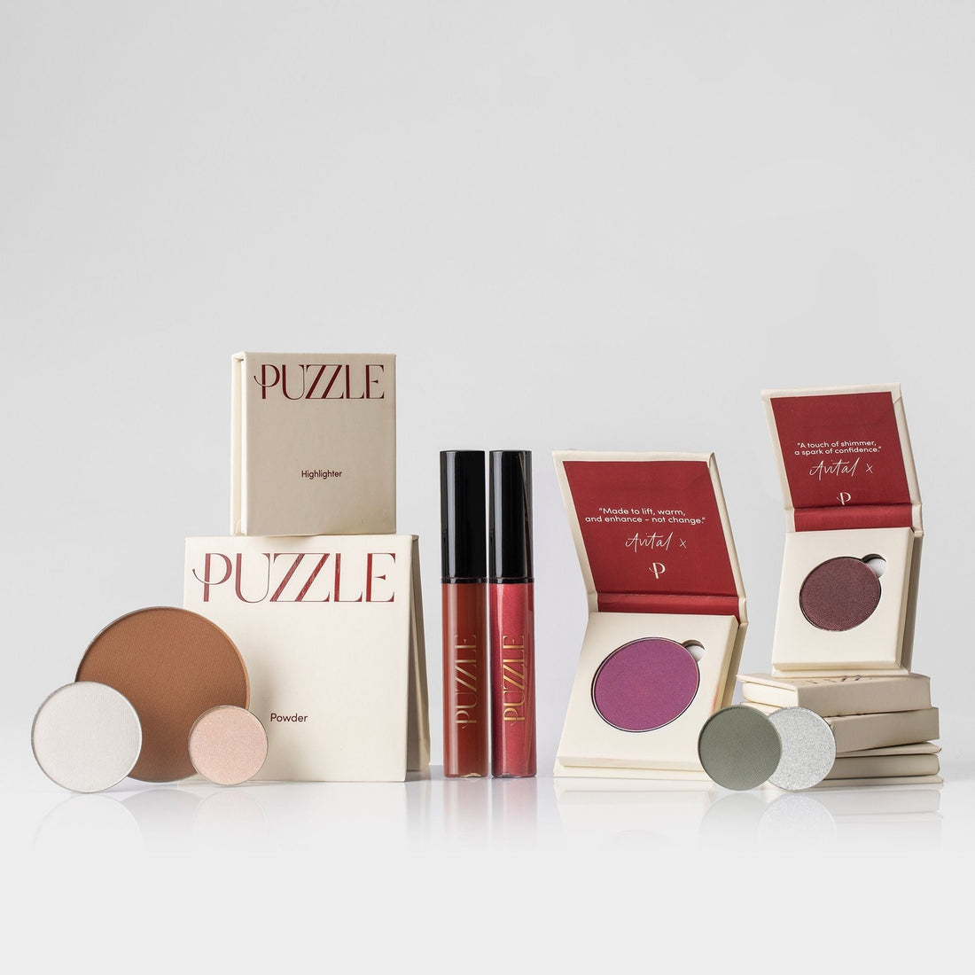 Sexy Glam Kit including highlighter and powder in various shades