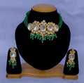High quality gold plated Kundan necklace set