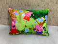 Peppa Pari Green themed microfibre cushion for kids bedroom decor.