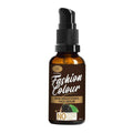 50ml bottle of Fashion Colour Skin Brightening Face Serum, minimalist brown and black packaging.