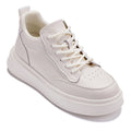 CALTO - Q431 - 2.6 Inches Taller Lightweight (Cream/White Sole) - Chunky Sole Sneakers