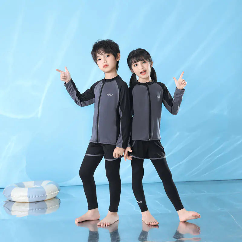 Kids Long Sleeve UV Protection Swimwear for Boys and Girls