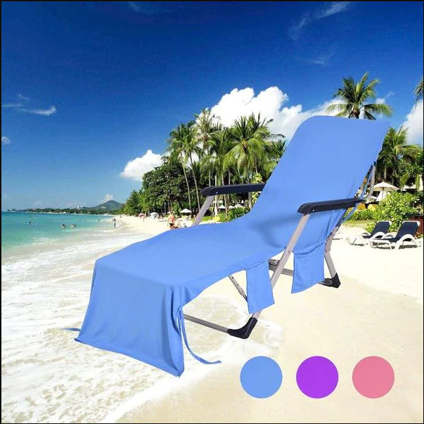 Beach Chair Cover and Towel Mat for Lounge Chairs