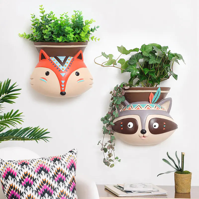 Wall-Mounted Planter and Vase