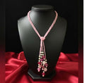 Joban Fashion Women Peach Lace Agate Pendant