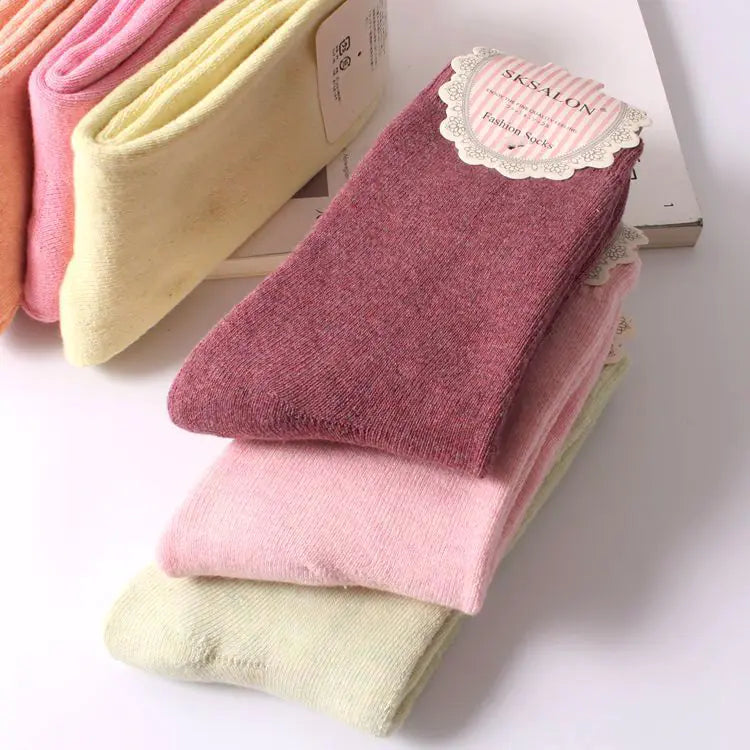 Women's Thick Cotton Thermal Crew Socks for Fall and Winter - Image 11