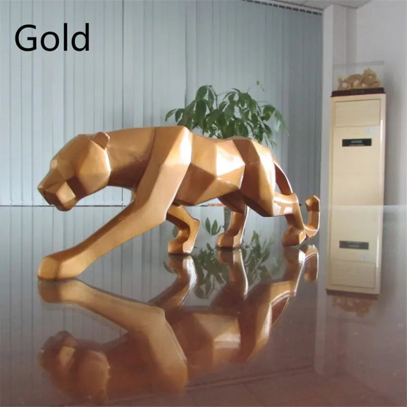 Nordic Style Furniture Decor - Origami Resin Leopard