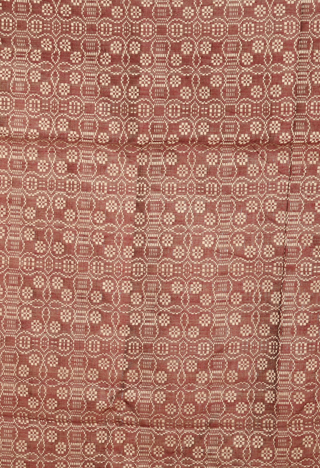 Dark Maroon Handloom Cotton Dupatta - Elegant Ethnic Drape