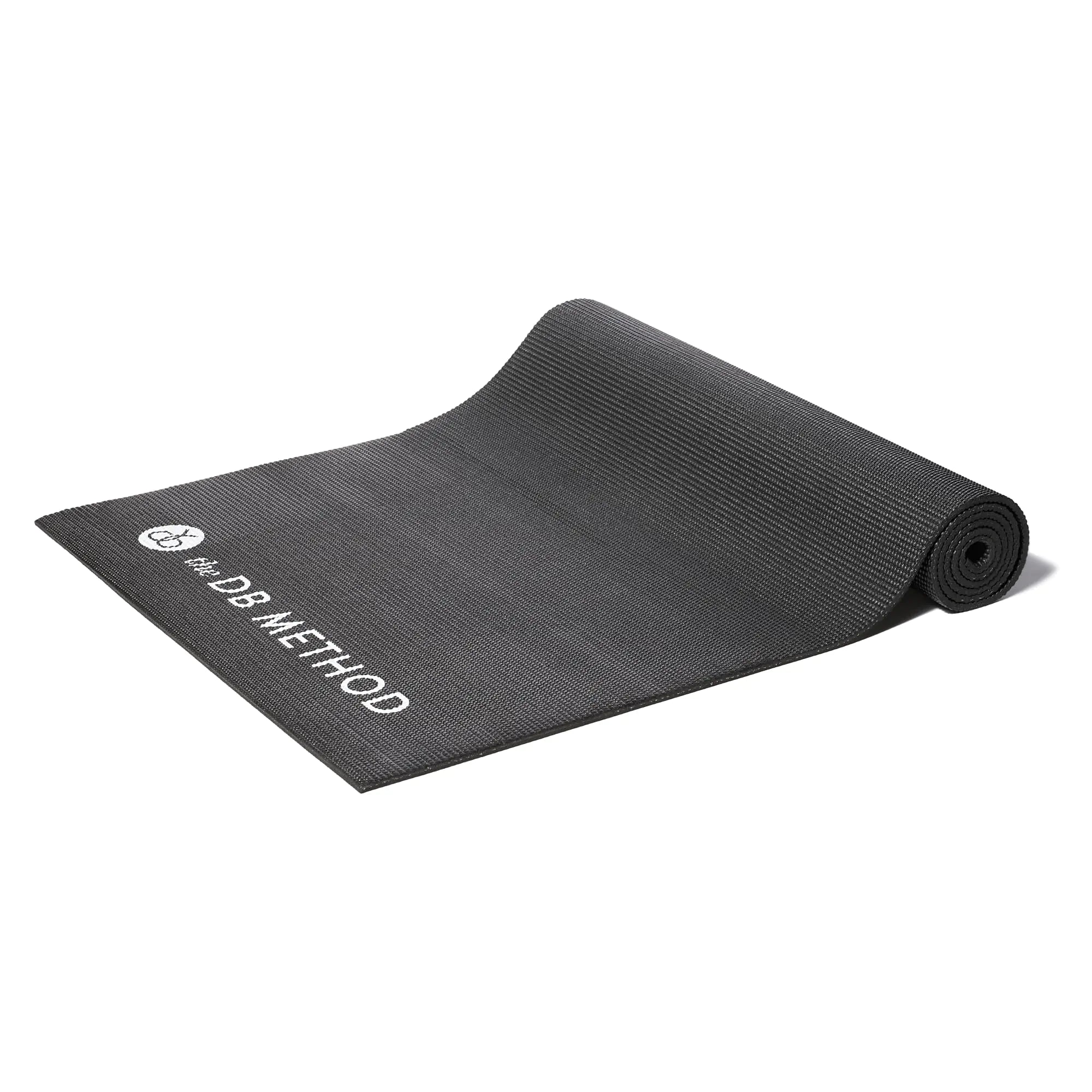 The DB Method Machine Yoga Mat for Home Gym Exercise Equipment Machine Stability Non Slip Indoor Mat for Pilates Stretching Fitness Bike or Squat Machine Floor Protector Mats Black