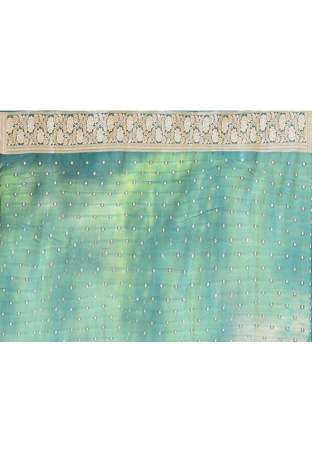 Green Banarasi Soft Silk Handloom Saree