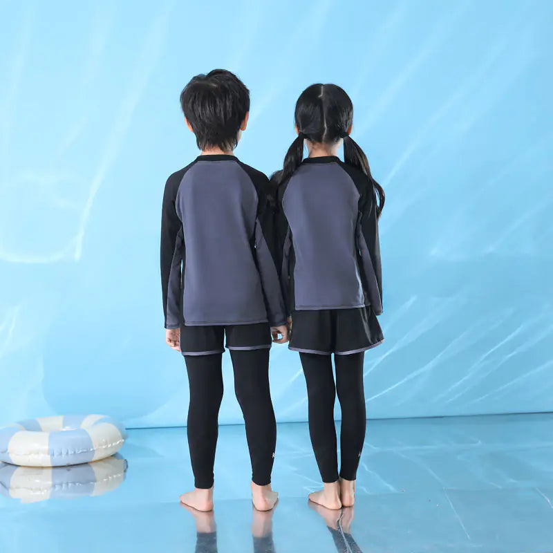 Kids Long Sleeve UV Protection Swimwear for Boys and Girls