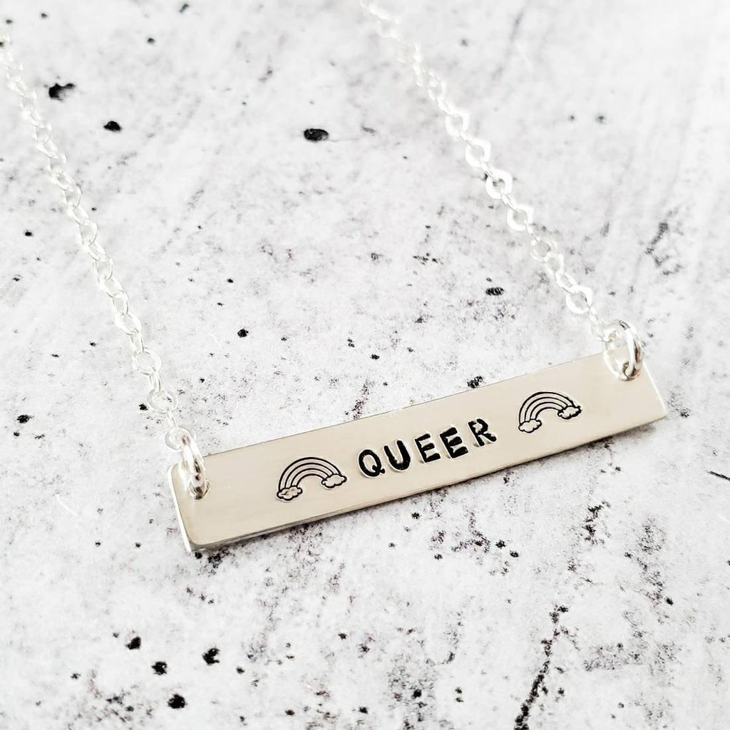 QUEER FEMME Bar Necklace