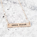 QUEER FEMME Bar Necklace