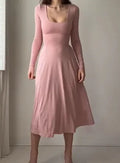 Women Elegant Long Sleeves Dress