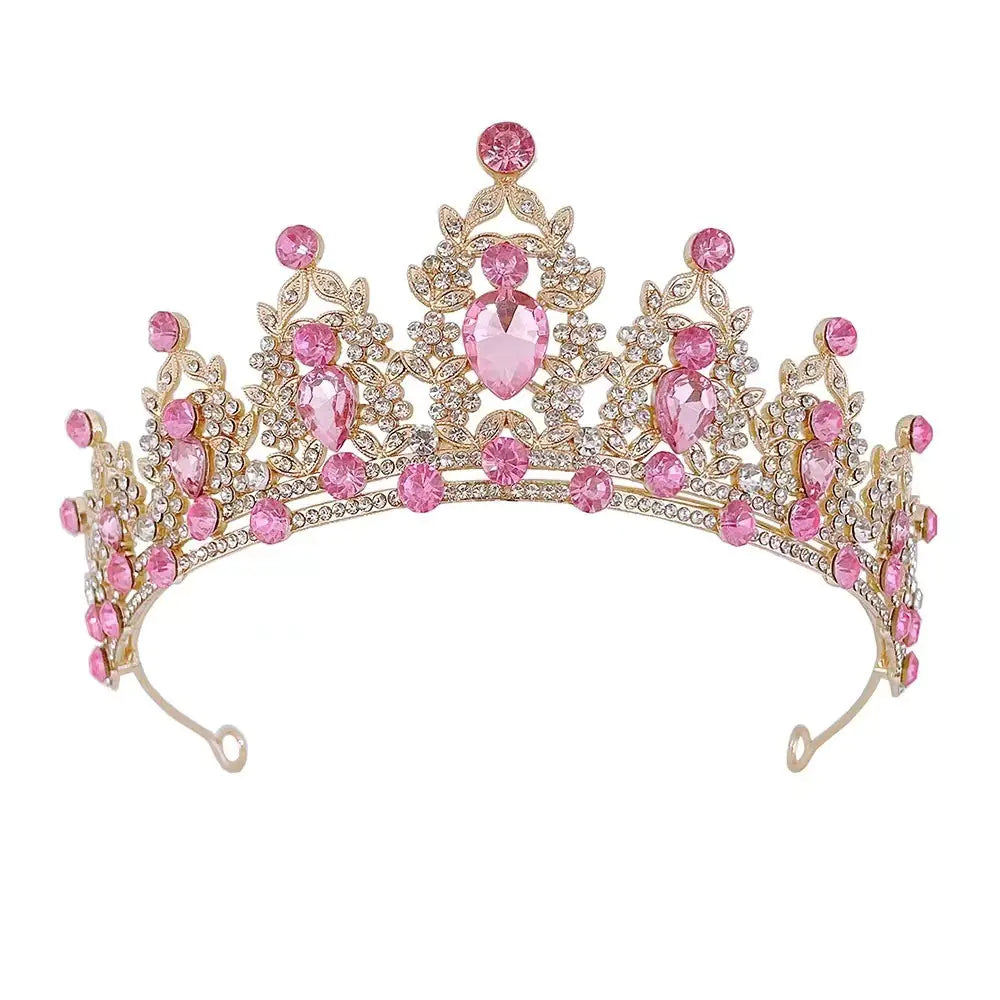 Luxury Rhinestone Bridal Crown Hair Accessory
