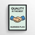 Quality Wins Monopoly Poster