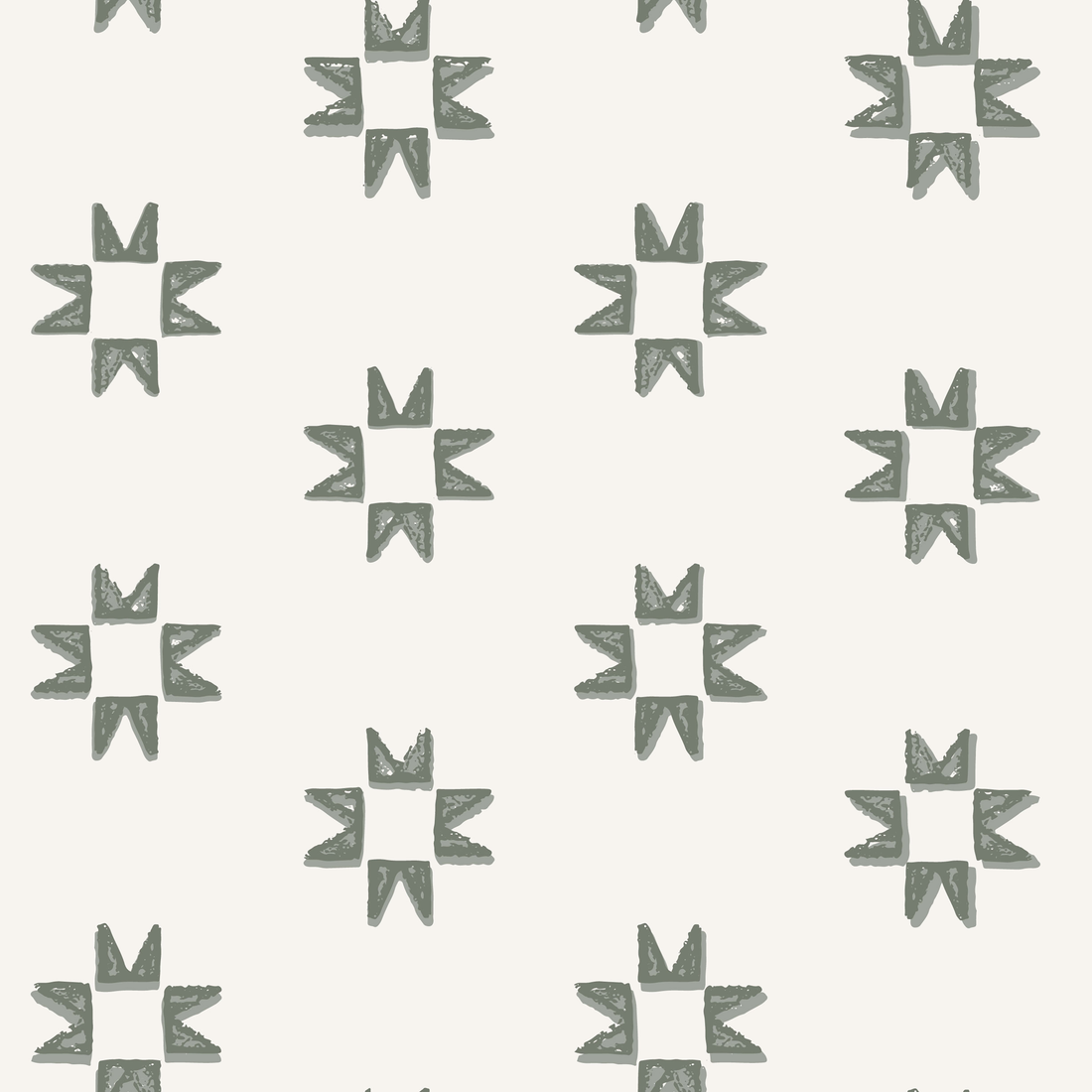 Iris Geometric Wallpaper in Light-Blue and Dark-Blue