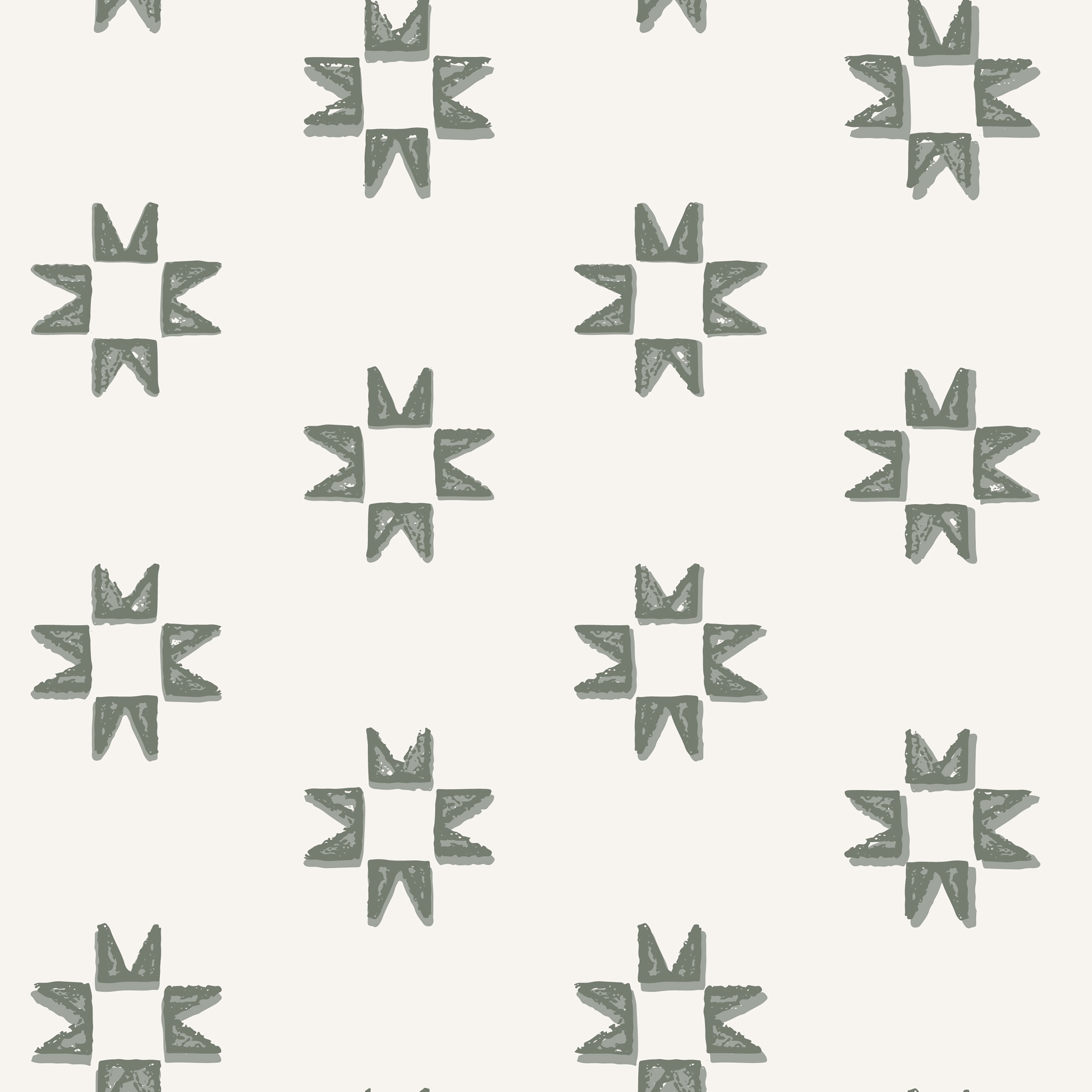 Iris Geometric Wallpaper in Light-Blue and Dark-Blue