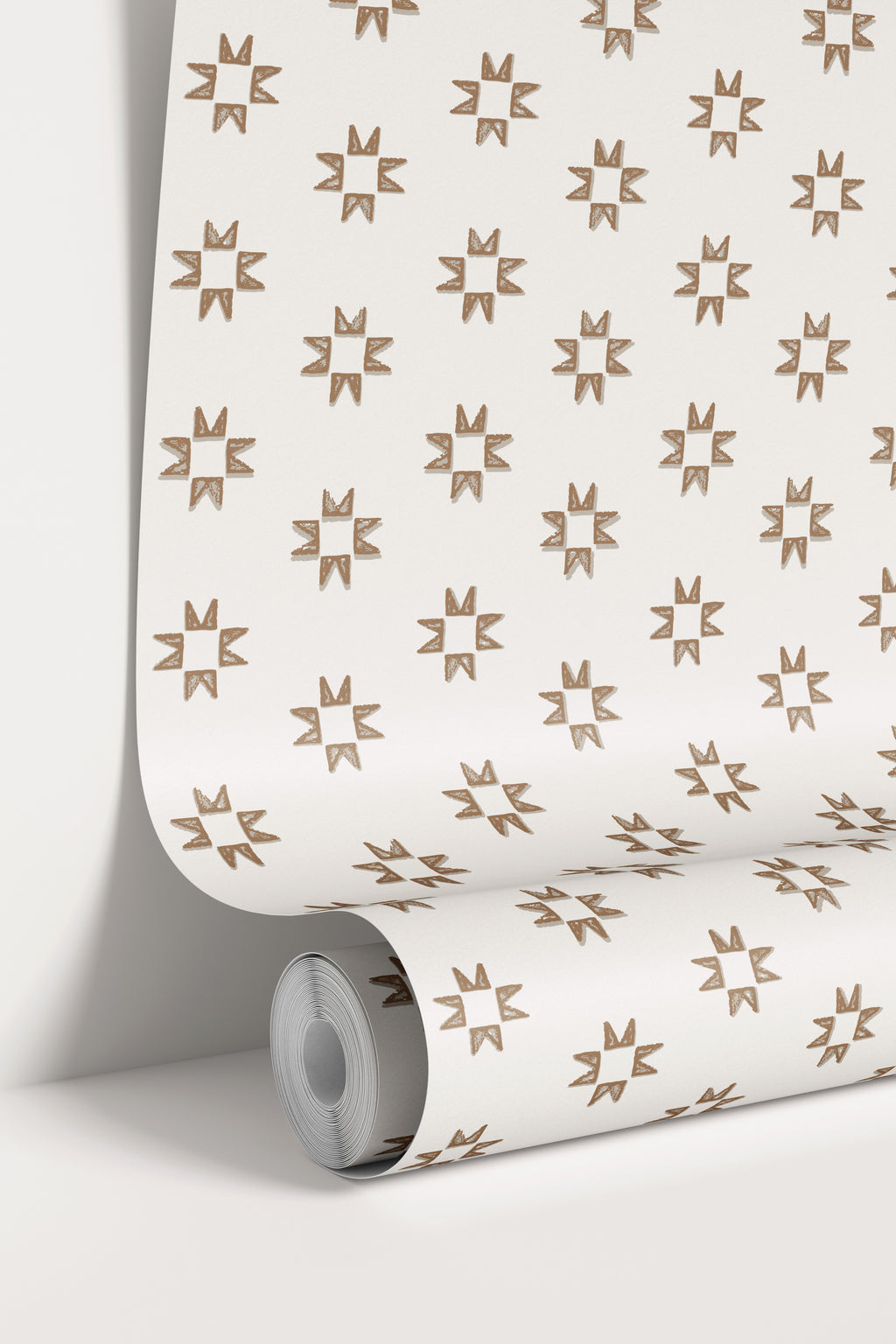 Iris Geometric Wallpaper in Light-Blue and Dark-Blue