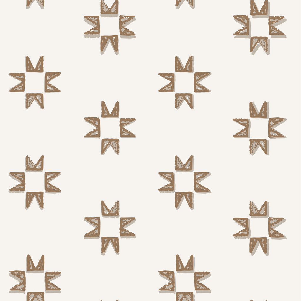 Iris Geometric Wallpaper in Light-Blue and Dark-Blue