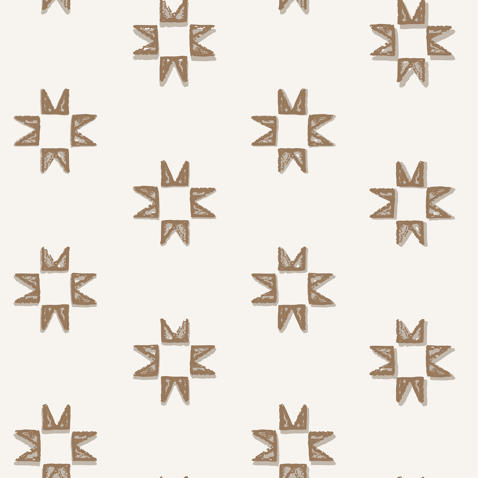 Iris Geometric Wallpaper in Light-Blue and Dark-Blue