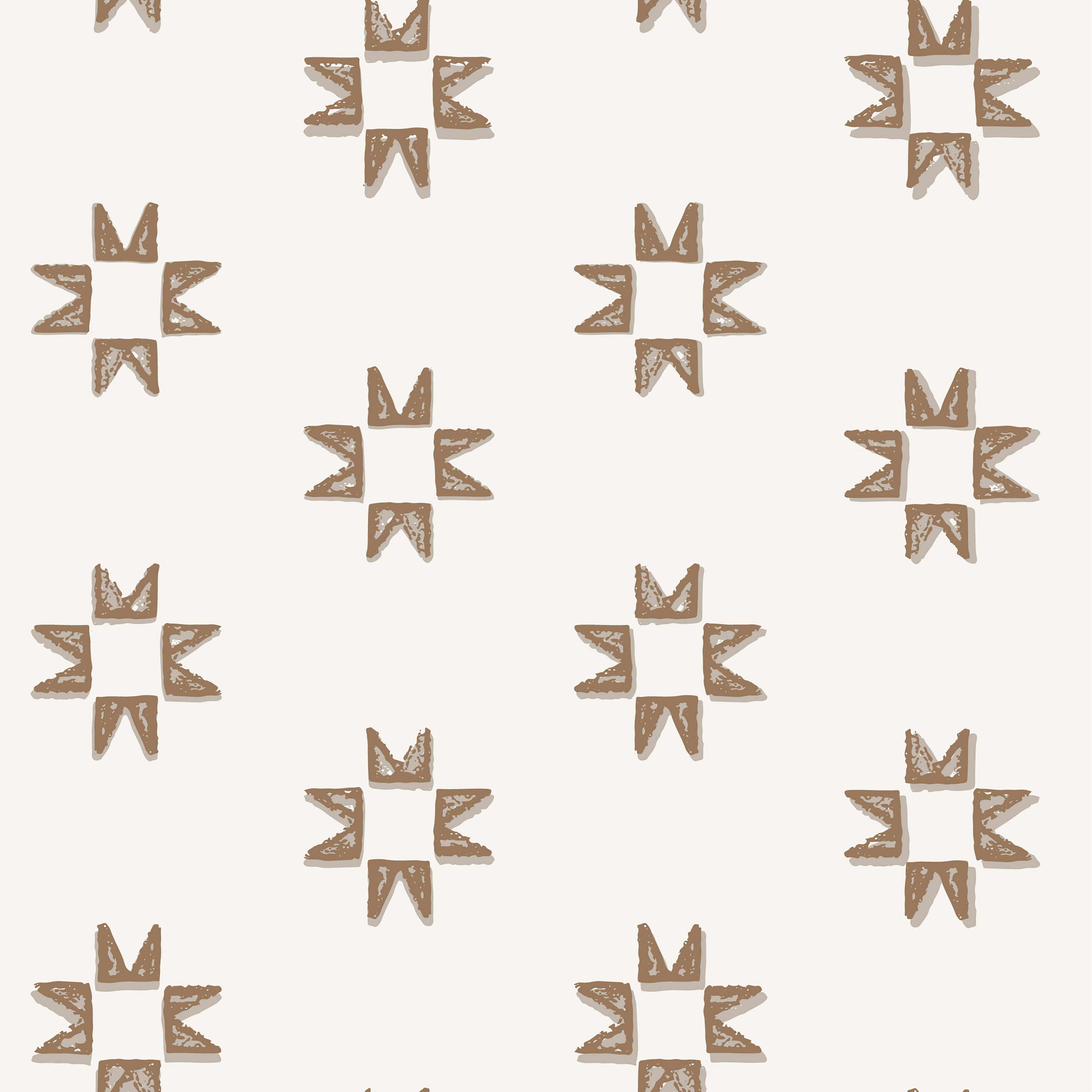 Iris Geometric Wallpaper in Light-Blue and Dark-Blue