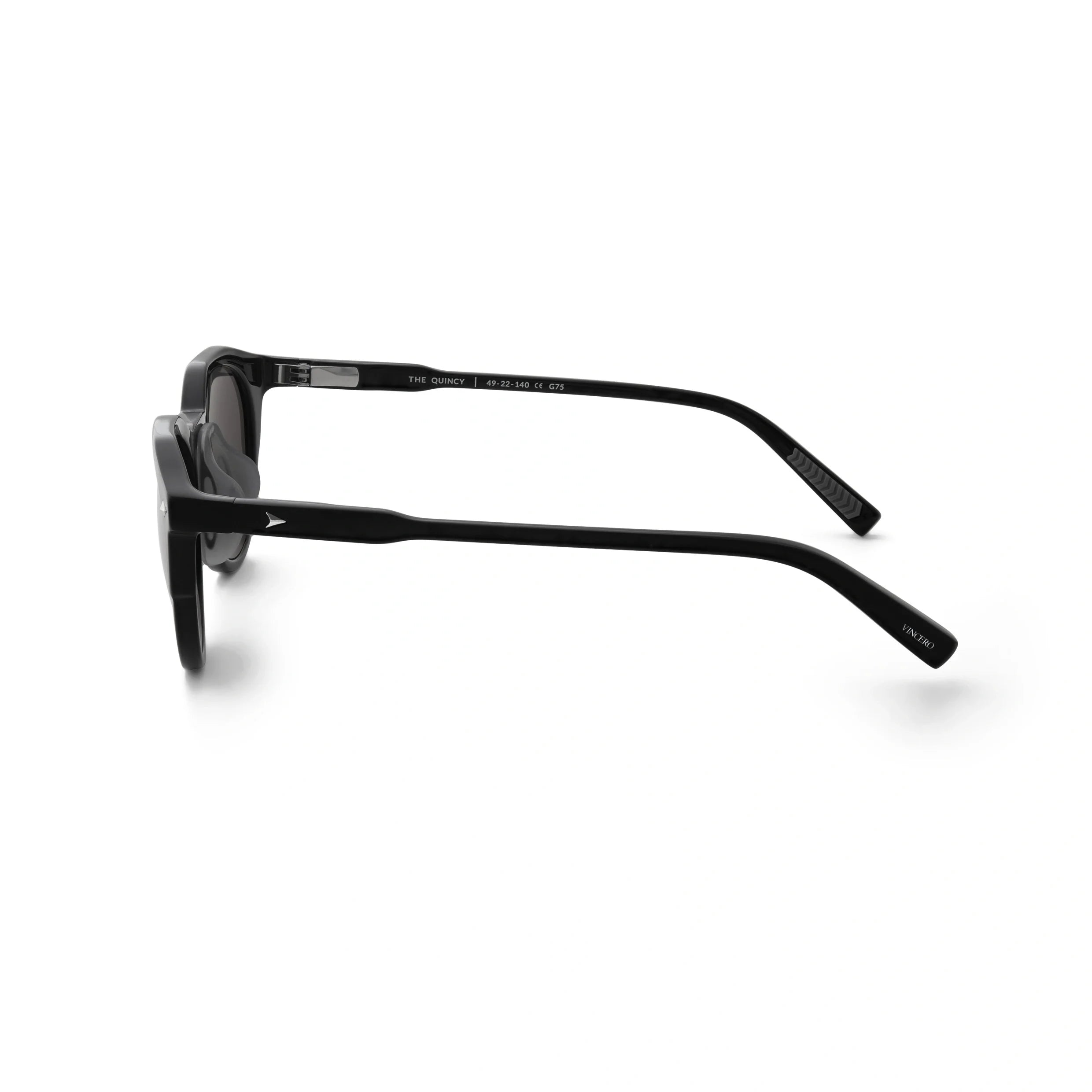 The Quincy Sunglasses - Black Mirror Premium Acetate Frame