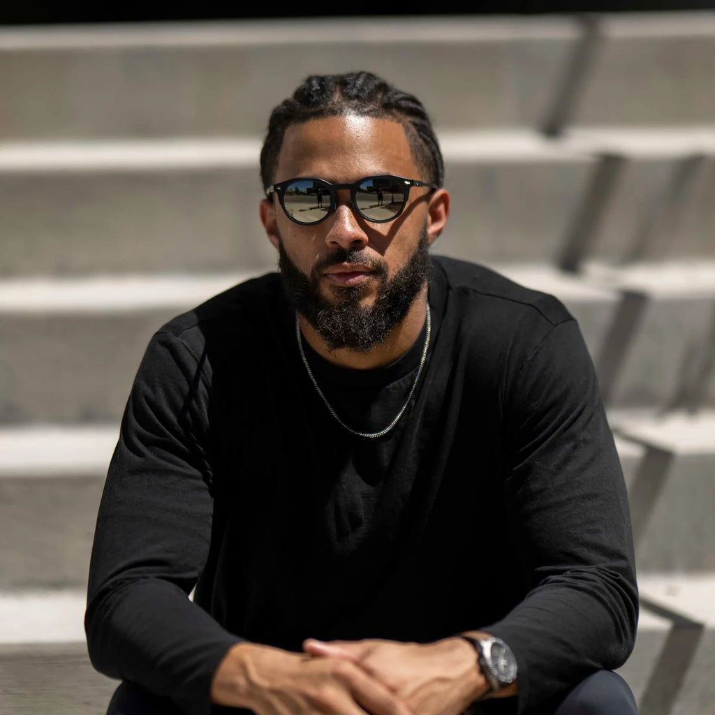 The Quincy Sunglasses - Black Mirror Premium Acetate Frame