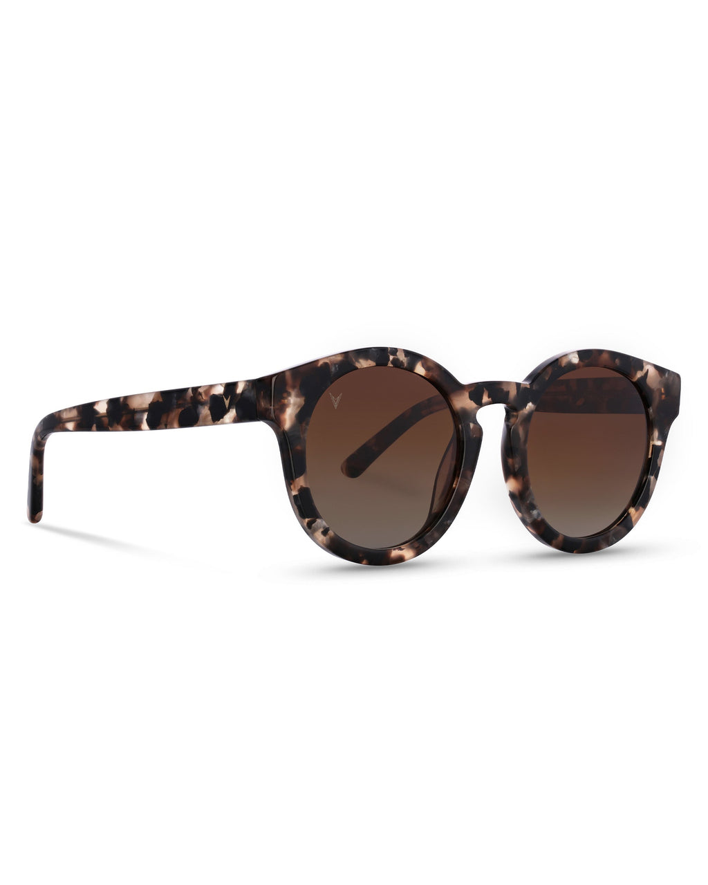 The Quinn Brown Pearl Polarized Sunglasses with Italian Acetate