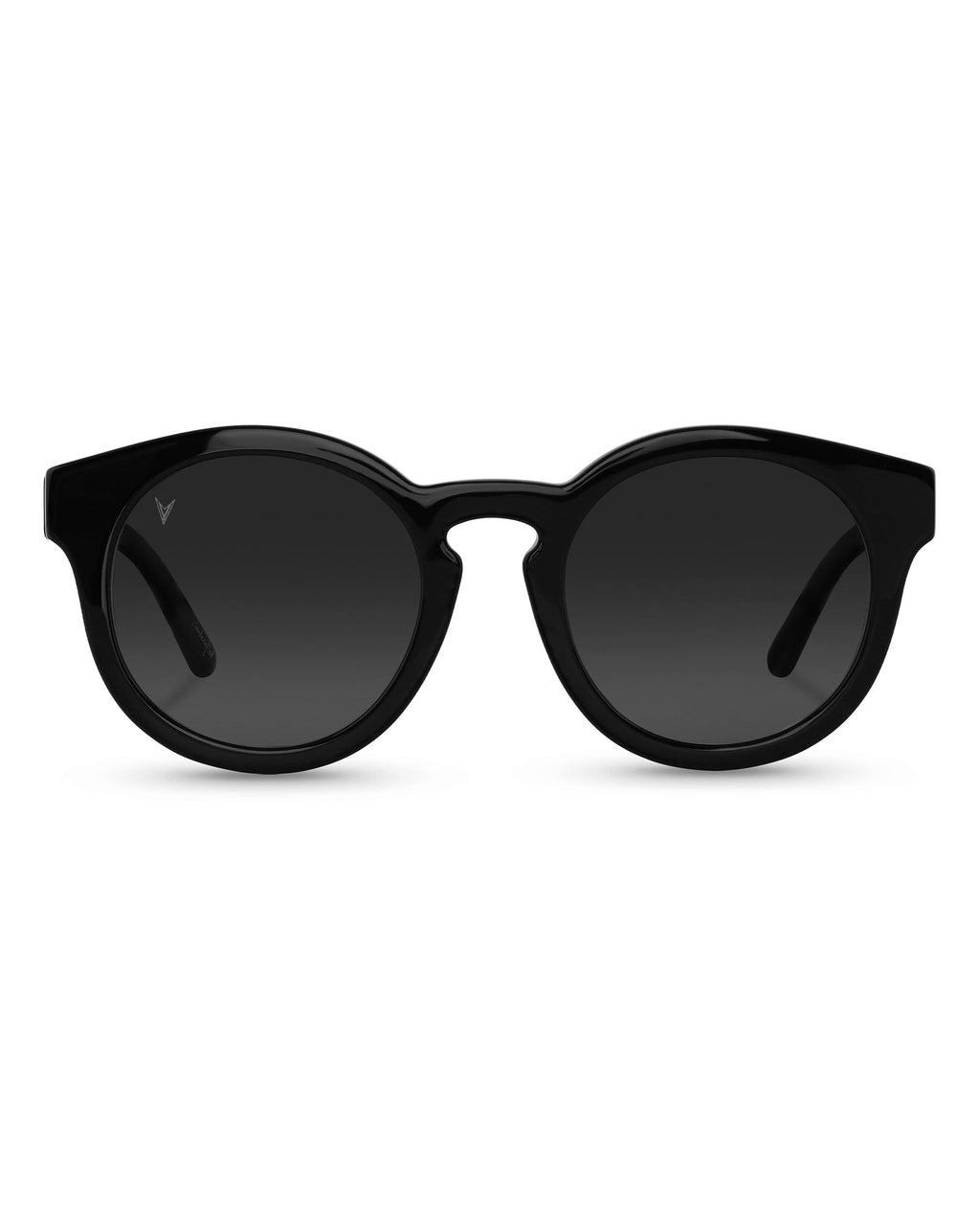 The Quinn Jet Black Polarized Sunglasses with Italian Acetate
