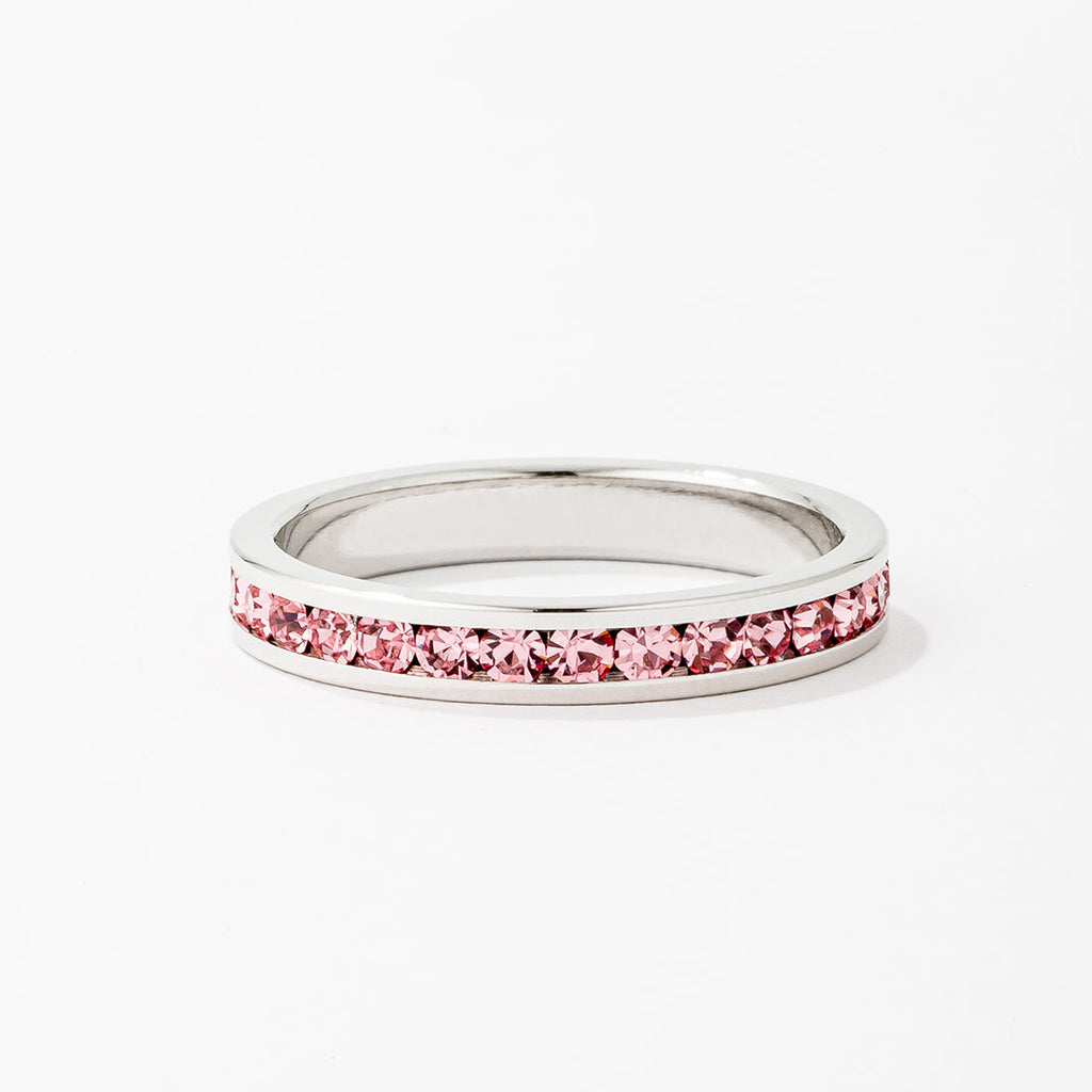Tessa Pink Crystal Eternity Band