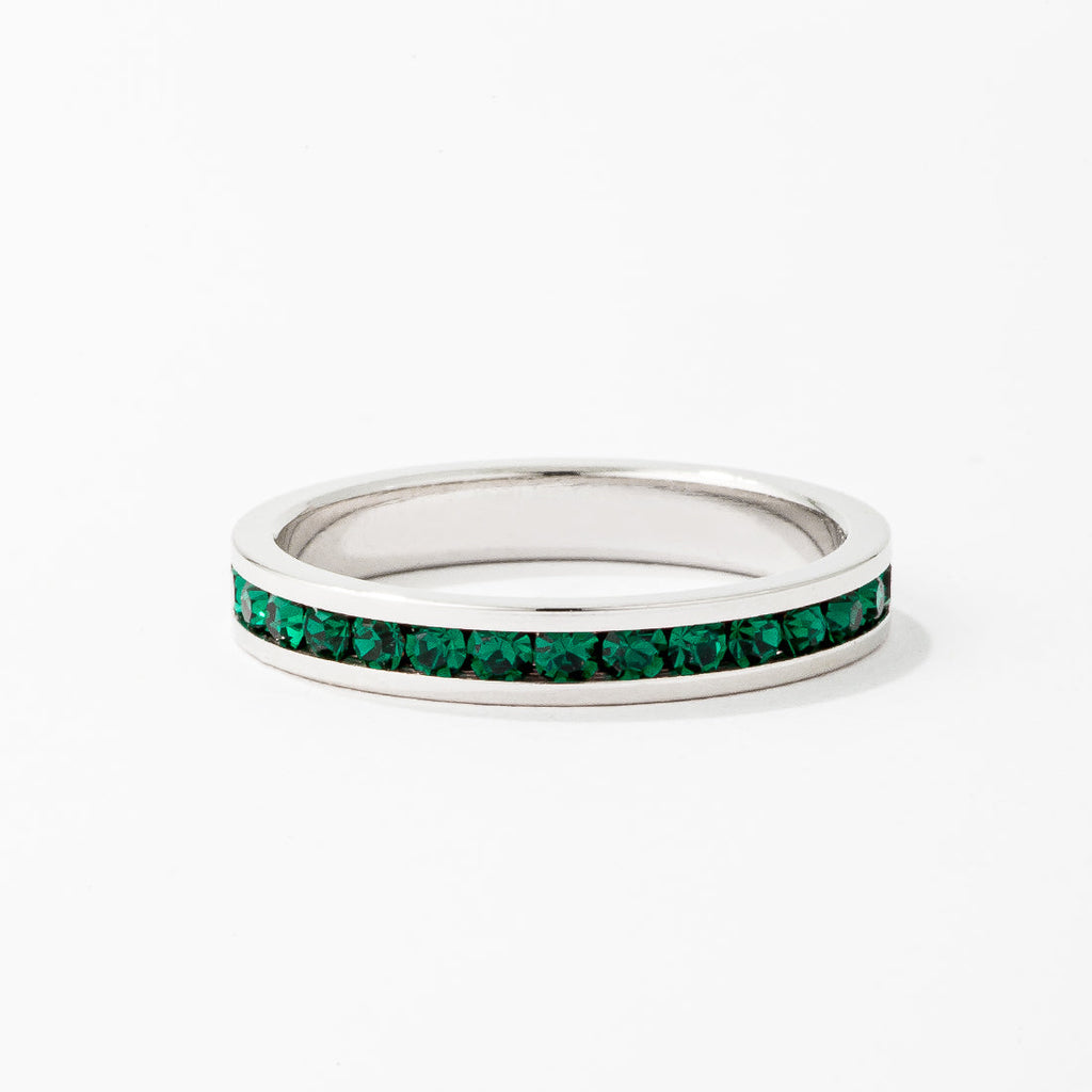 Tessa Emerald Crystal Eternity Band