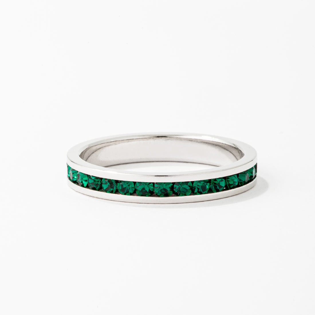Tessa Emerald Crystal Eternity Band