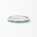 Tessa Aqua Crystal Eternity Band