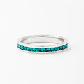 Tessa Turquoise Crystal Eternity Band