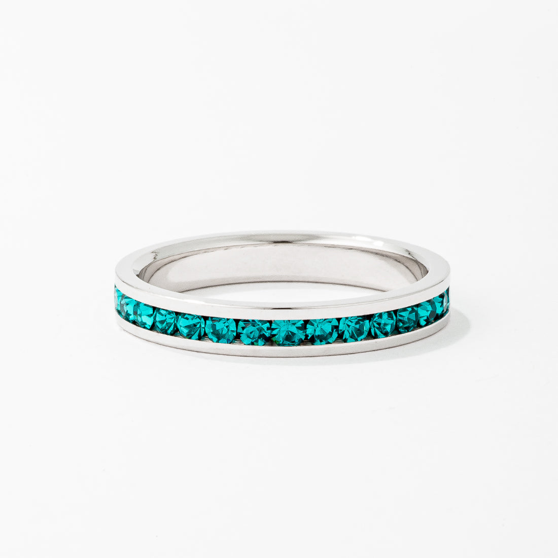 Tessa Turquoise Crystal Eternity Band