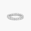 Caroline 4.1ct CZ White Gold Rhodium Classic Eternity Band