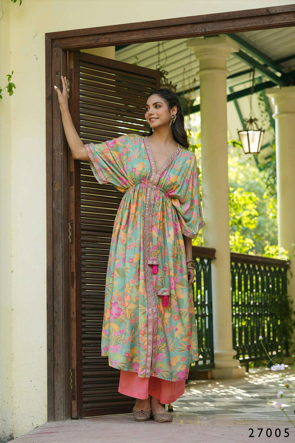 Anya Women's Casual Multi Print Mull Cotton Co-ord Set