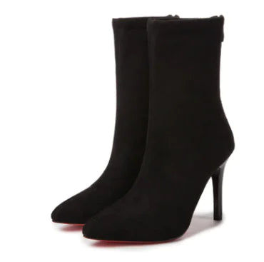 Chic Women's Sock Ankle Boots with High Stiletto Heels