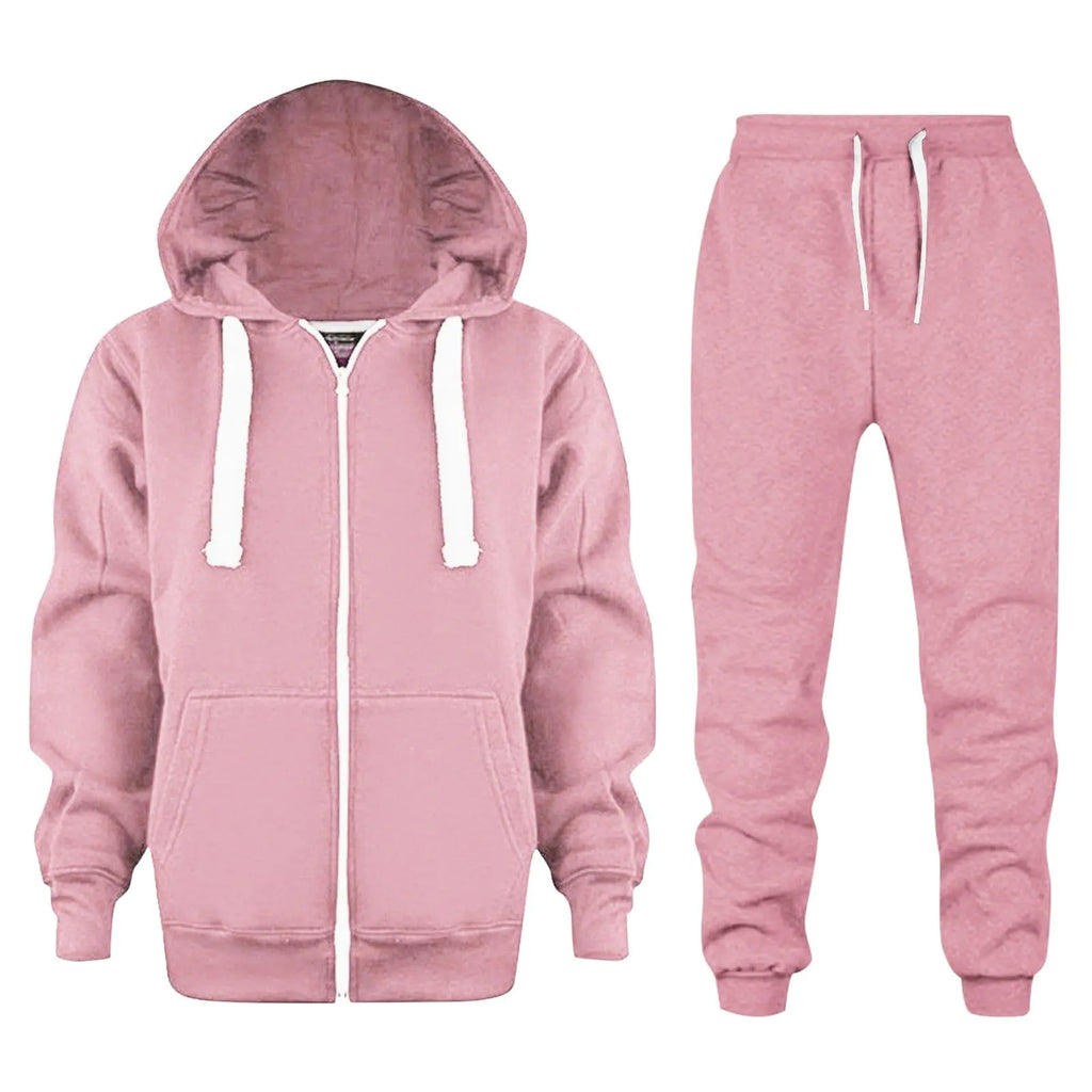 9-10 Years Boys Outfits Boys 2 Piece Tracksuit Athletic Sweatsuits Sets Hooded Sweatshirt and Jogger Sweatpants Sets Fall Outfits for Kids Prime of Day 2024 Pink