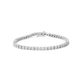 .925 Sterling Silver Lab Grown Diamond Illusion-Set Miracle Plate Tennis Bracelet - 7.25" Inches