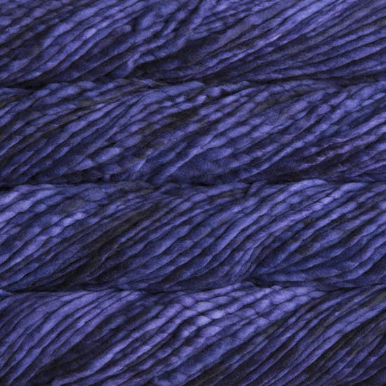 Malabrigo Rasta Super Bulky Merino Wool Yarn - Black White Blue