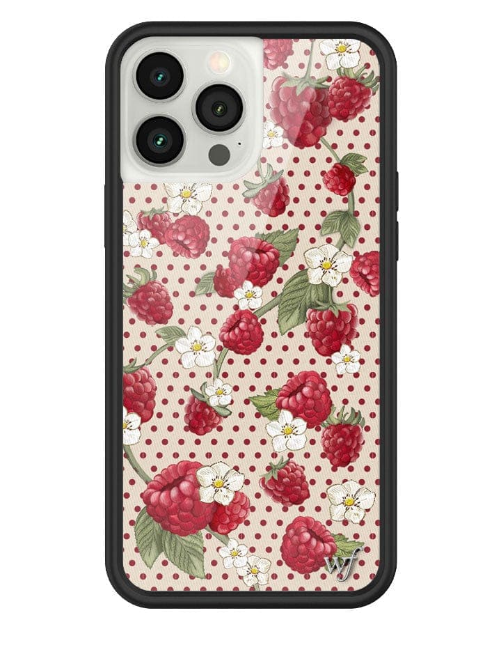 Raspberry Polka Dot iPhone Case
