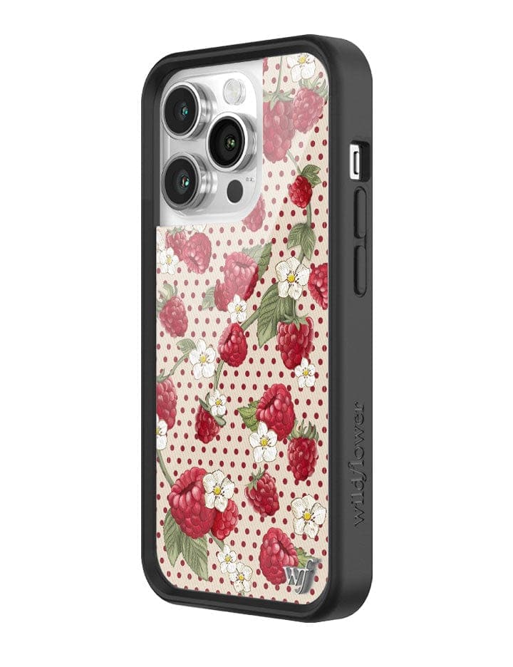 Raspberry Polka Dot iPhone Case