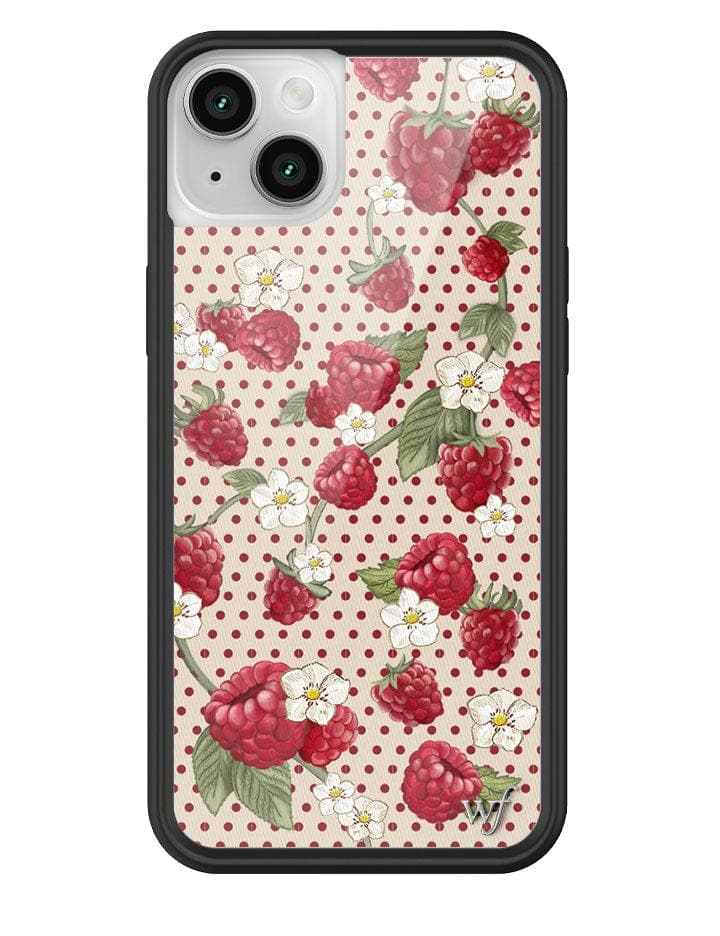 Raspberry Polka Dot iPhone Case